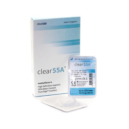 2 lentilles(-5.50) clear 55A