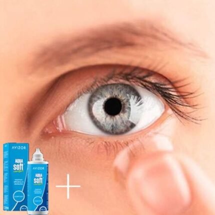 Lentilles de contact mensuelles correction -8.00 &  Aqua Soft 120ml